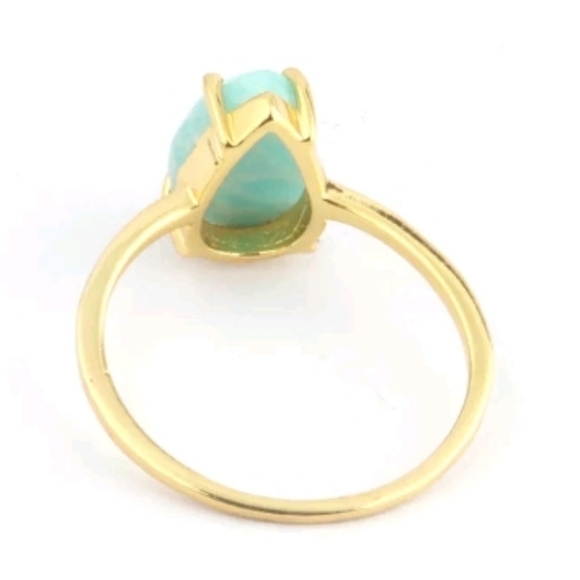 Amazonite pear cut ring - Picture 2 of 7
